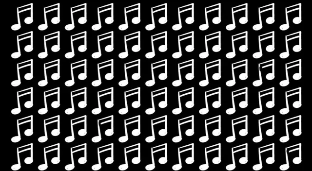 Encuentra a tiempo las 3 notas musicales diferentes y forma parte de los genios Encuentra a tiempo las 3 notas musicales diferentes y forma parte de los genios