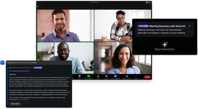 Zoom permitirá hacer resúmenes de las reuniones con inteligencia artificial
