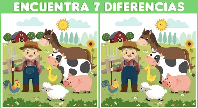 Reta a tu vista y halla cada una de las diferencias en las imágenes.