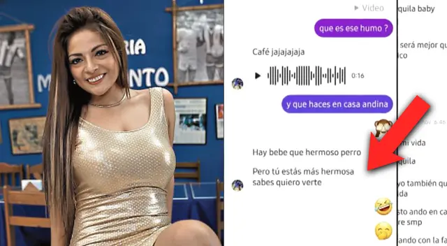 Pedro Aquino le habría enviado mensajes subidos de tono a 'La Potra de la Cumbia'.