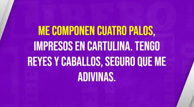 Responde correctamente esta adivinanza y demuestra que eres un CRACK. Responde correctamente esta adivinanza y demuestra que eres un CRACK.