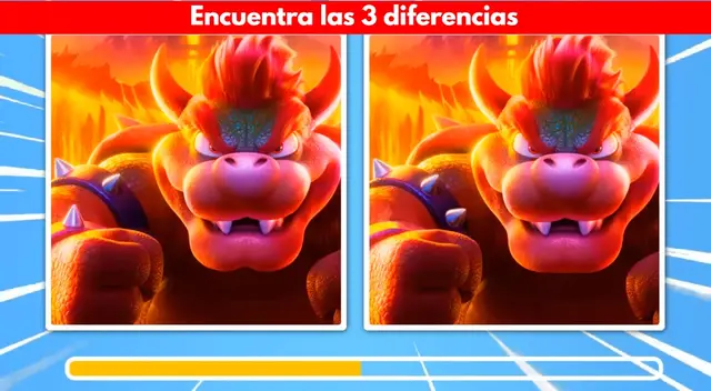 Ubica las 3 diferencias de este reto visual de Mario Bros. Ubica las 3 diferencias de este reto visual de Mario Bros.