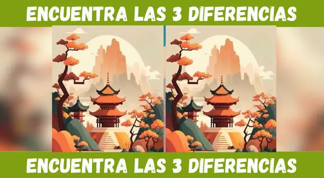 Encuentra las tres diferencias en la imagen en segundos y sé un genio de los retos.
