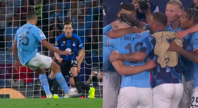 Rodri puso el 1-0 para Manchester City ante Inter.