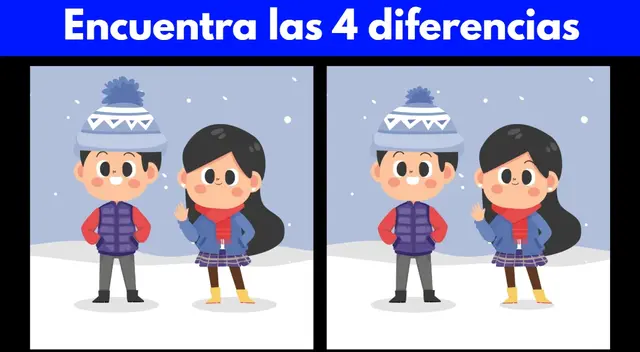 Ubica las cuatro diferencias en la tierna parejita. Ubica las cuatro diferencias en la tierna parejita.