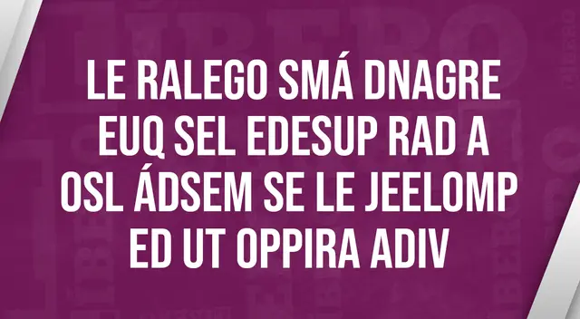¿Crees que logres adivinar qué mensaje se oculta entre las letras desordenadas en menos de 15 segundos??