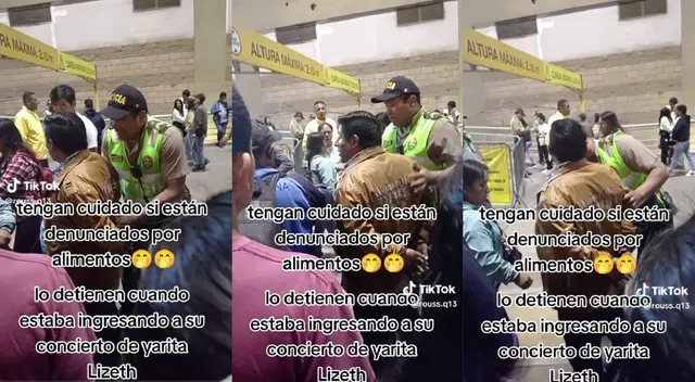 Hombre quería disfrutar del concierto de Yarita Lizeth y tuvo un final inesperado.