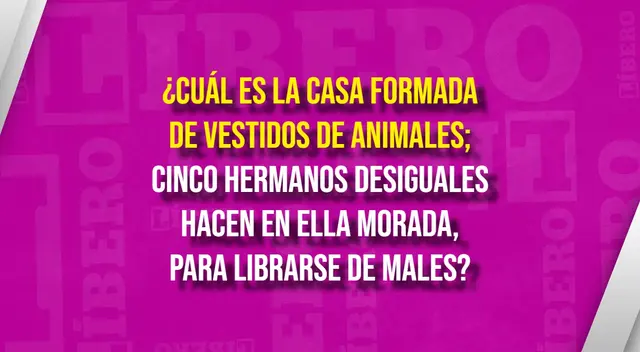 El complejo y divertido acertijo del vestido de animales.