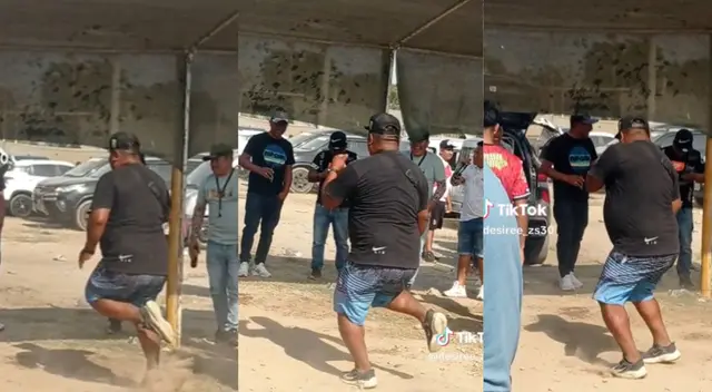 Un ciudadano no dudó en mostrar sus mejores pasos y fue comparado con Andy V. Un ciudadano no dudó en mostrar sus mejores pasos y fue comparado con Andy V.