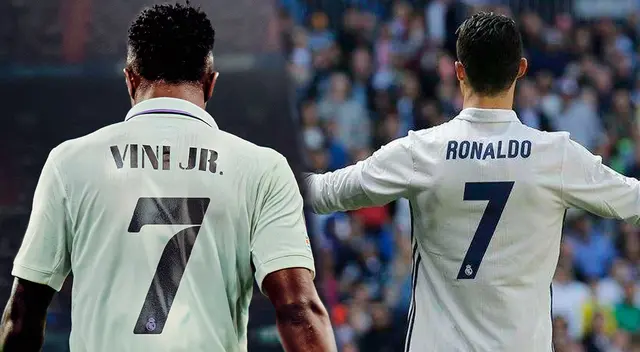 Vinicius lucirá el mítico '7' del Real Madrid que fue usado por Cristiano Ronaldo