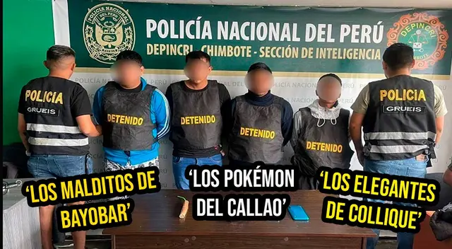 Conoce quién 'bautiza' a las bandas de delincuentes detenidos por la Policía Nacional del Perú.