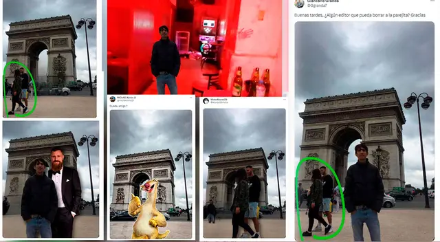 Debido a que una pareja salía en su foto en su visita a Francia, el periodista pidió ayuda a sus seguidores.
