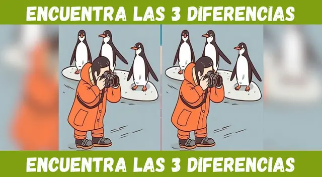 Solo un genio encontrará las tres diferencias en cuestión de segundos.