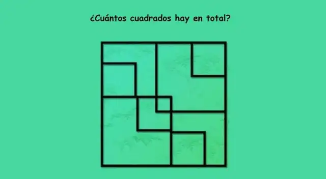 Acertijo: Analiza cada detalle y descubre cuántos son los cuadrados