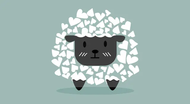 ¿La oveja o los corazones, qué es lo que más llama tu atención en este test visual?