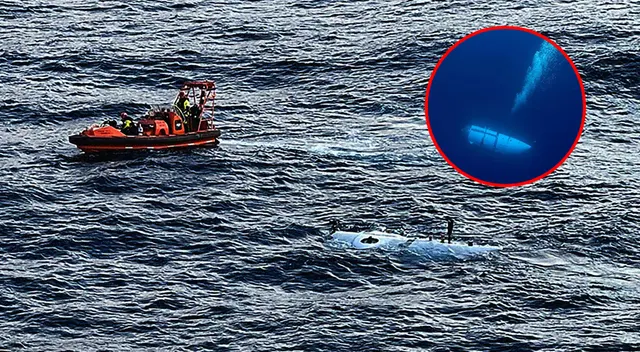 Buque canadiense halla restos del submarino Titán. Buque canadiense halla restos del submarino Titán.