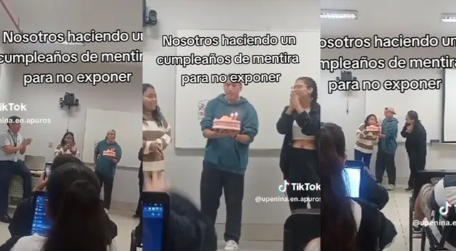 Jóvenes no vieron mejor idea que celebrar un cumpleaños falso tras no presentar su proyecto. Jóvenes no vieron mejor idea que celebrar un cumpleaños falso tras no presentar su proyecto.