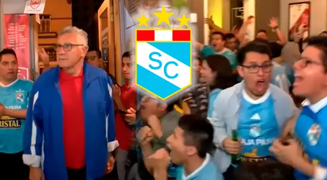 Ramón Quiroga celebró junto a hinchas de Sporting Cristal la clasificación a Sudamericana