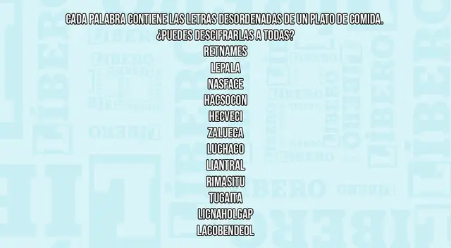 Si quieres vencer este acertijo visual, tendrás que adivinar los 12 platillos del mundo. Si quieres vencer este acertijo visual, tendrás que adivinar los 12 platillos del mundo.