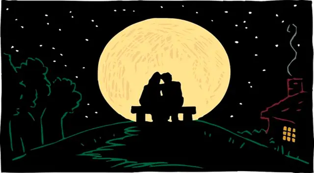 ¿Una luna, el paisaje o la pareja? Lo primero que veas en la imagen revelará más detalles de tu vida amorosa.