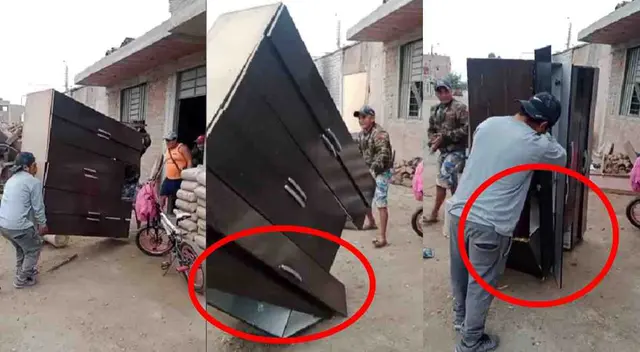 El ropero del joven quedó totalmente destruido y es viral en todas las redes sociales.