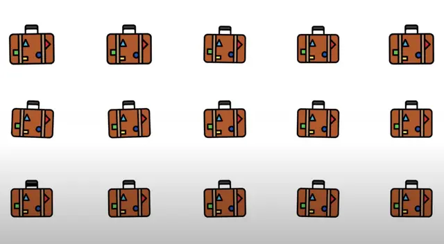 Reta tu habilidad visual y descubre en segundos la maleta diferente. Reta tu habilidad visual y descubre en segundos la maleta diferente.