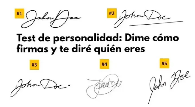 La forma que firmas un documento revelará detalles sobre ti. La forma que firmas un documento revelará detalles sobre ti.