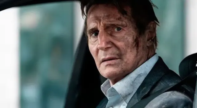 Liam Neeson en la película Contrareloj. Liam Neeson en la película Contrareloj.