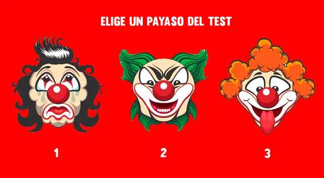 Observa con atención cada payaso, escoge que más te guste y descubre detalles reveladores de tu personalidad. Observa con atención cada payaso, escoge que más te guste y descubre detalles reveladores de tu personalidad.