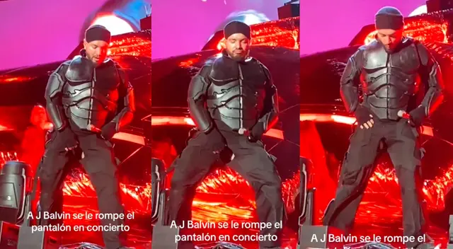 El cantante se encuentra realizando su gira por Europa y en una de sus presentaciones se le rompieron los pantalones