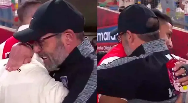 Carlos Compagnucci sorprendió al saludar a los jugadores de Universitario.