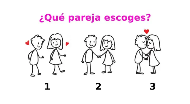 Una opción del test de personalidad te dirá qué buscas en el amor. Una opción del test de personalidad te dirá qué buscas en el amor.