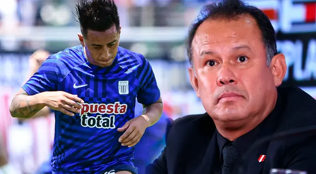 El futbolista Christian Cueva y el DT nacional Juan Reynoso se reunieron.