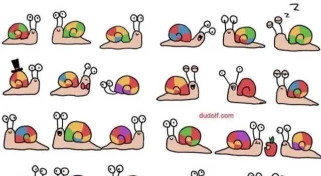 ¿Cuál es el único caracol que se diferencia? El 97 % no acierta en el tiempo