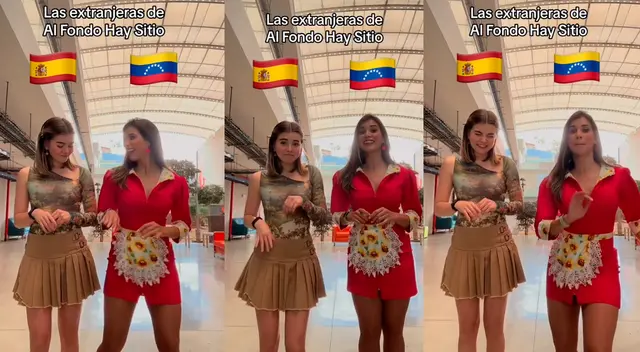 Las actrices extranjeras Álex Béjar, 'Laia' y Liz Mariana Godoy, 'Zulimar' de Al fondo hay sitio realizaron reto de baile en TikTok. Las actrices extranjeras Álex Béjar, 'Laia' y Liz Mariana Godoy, 'Zulimar' de Al fondo hay sitio realizaron reto de baile en TikTok.