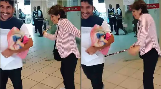 Una madre se hizo viral en todas las redes sociales tras golpear a su hijo.