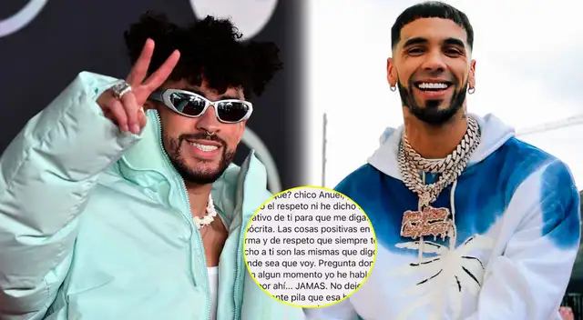 Anuel AA aclara lo que realmente sucedió con Bad Bunny, luego que el 'Conejo Malo' lanzará fuertes dardos en su nuevo tema 'Pasiempre'.