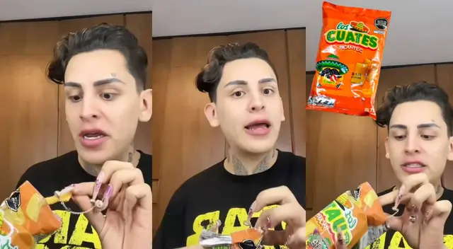 Kunno y su épica reacción al comer cuates picantes por primera vez