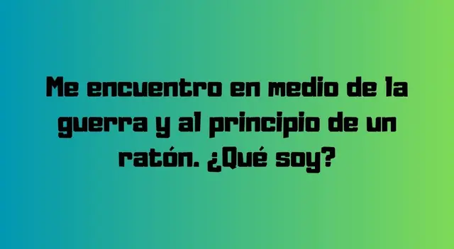 Conseguir la respuesta a este ejercicio mental no será sencillo de lograrlo.