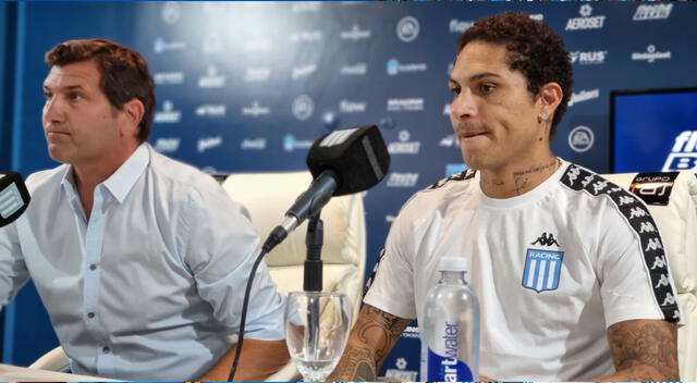 Paolo Guerrero fue presentado en Racing el 23 de enero de 2023   