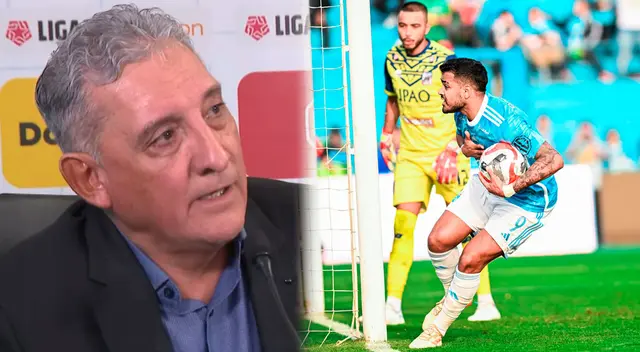 Mario Viera molesto con las decisiones del VAR en el Sporting Cristal vs Mannucci Mario Viera molesto con las decisiones del VAR en el Sporting Cristal vs Mannucci