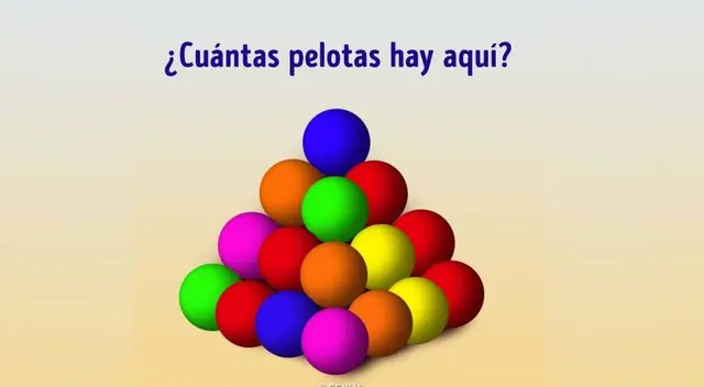 Encuentra la cantidad de esferas que hay en esta prueba