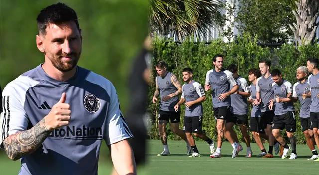 Lionel Messi sumó su primer entrenamiento con Inter Miami.