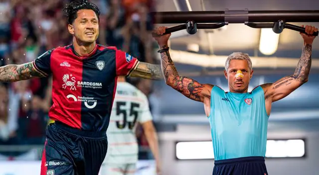 Gianluca Lapadula ya está en la pretemporada del Cagliari.