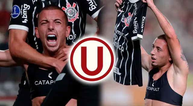 Ryan marcó el 2-1 de Corinthians sobre Universitario en el Estadio Monumental