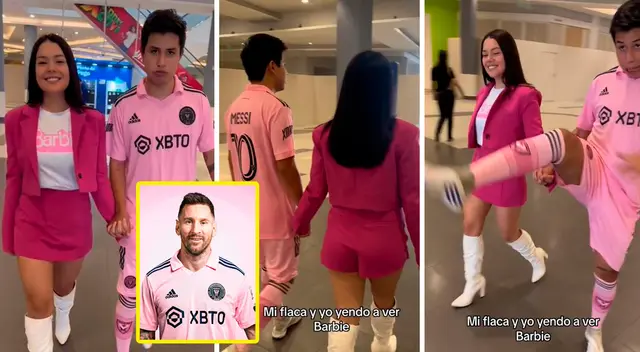 Debido a que tenía que lucir unas prendas rosas para el estreno, el joven sorprendió con su estilo.