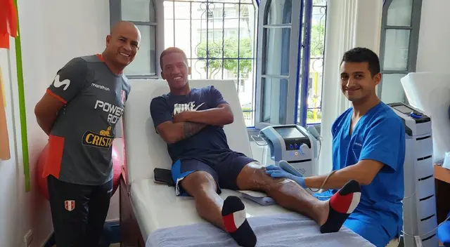 Juan Morales recibió novedoso tratamiento del medico traumatólogo Luis Cotillo.