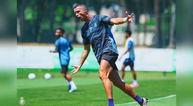 Cristiano Ronaldo feliz de estar nuevamente entrenando con Al Nassr Cristiano Ronaldo feliz de estar nuevamente entrenando con Al Nassr