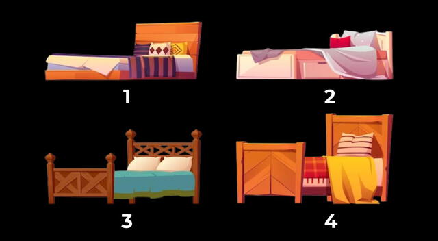 Solo tendrás que seleccionar una cama para conocer más sobre tu persona.