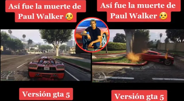 Un usuario recreó el fallecimiento del reconocido actor en GTA y es tendencia.